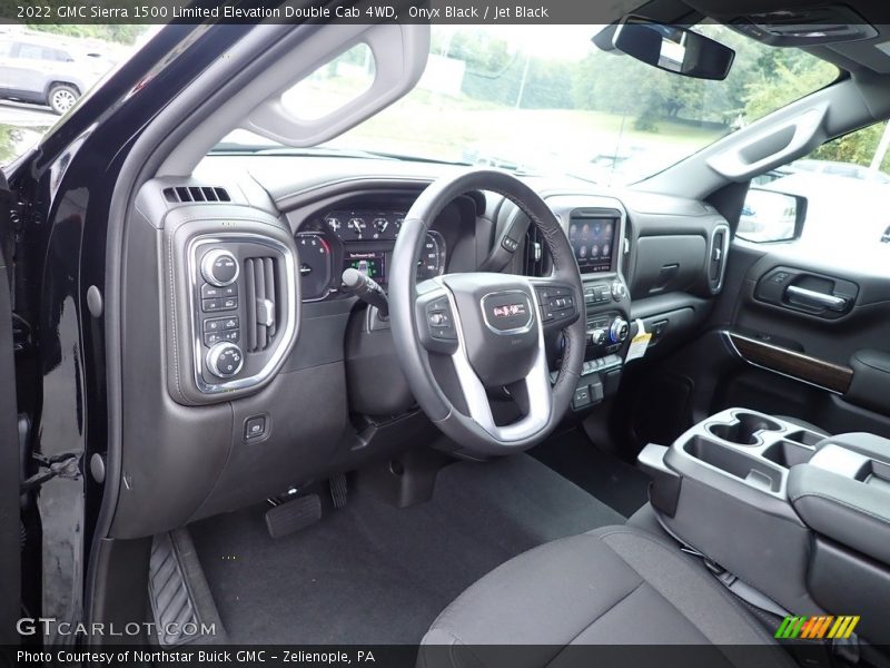 Onyx Black / Jet Black 2022 GMC Sierra 1500 Limited Elevation Double Cab 4WD