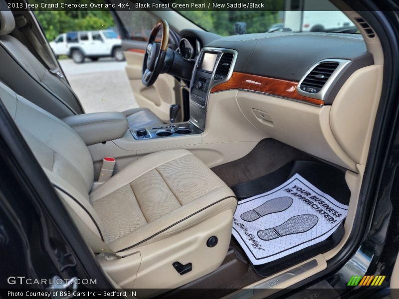 Black Forest Green Pearl / New Saddle/Black 2013 Jeep Grand Cherokee Overland 4x4