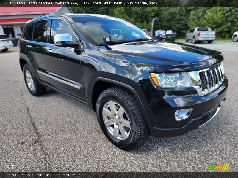 Black Forest Green Pearl / New Saddle/Black 2013 Jeep Grand Cherokee Overland 4x4