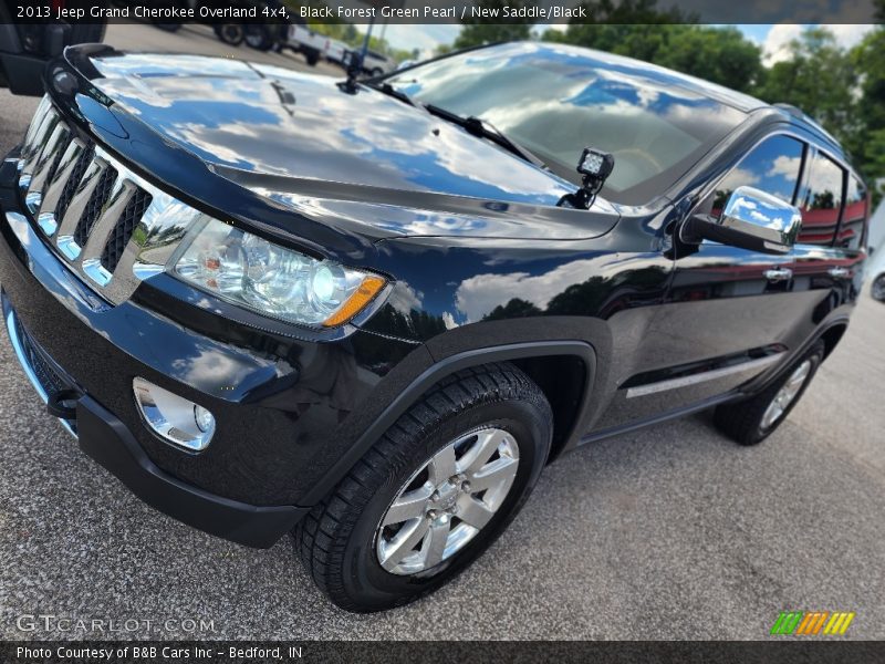 Black Forest Green Pearl / New Saddle/Black 2013 Jeep Grand Cherokee Overland 4x4