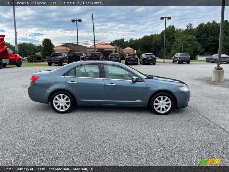 Steel Blue Metallic / Light Camel 2012 Lincoln MKZ Hybrid