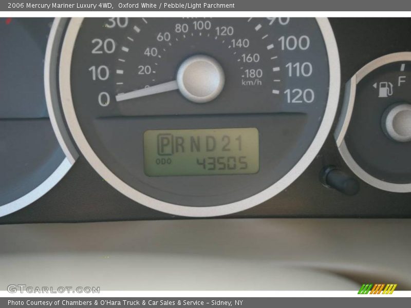 Oxford White / Pebble/Light Parchment 2006 Mercury Mariner Luxury 4WD