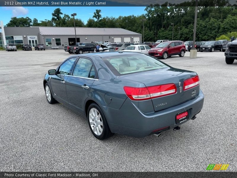 Steel Blue Metallic / Light Camel 2012 Lincoln MKZ Hybrid