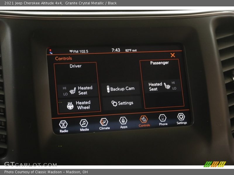 Granite Crystal Metallic / Black 2021 Jeep Cherokee Altitude 4x4