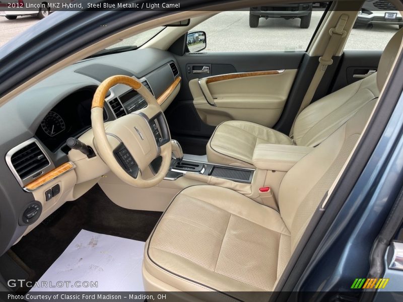 Steel Blue Metallic / Light Camel 2012 Lincoln MKZ Hybrid