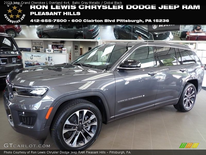 Baltic Gray Metallic / Global Black 2023 Jeep Grand Cherokee L Overland 4x4