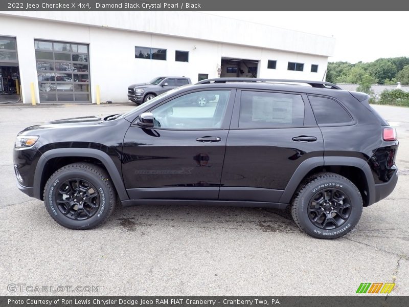 Diamond Black Crystal Pearl / Black 2022 Jeep Cherokee X 4x4