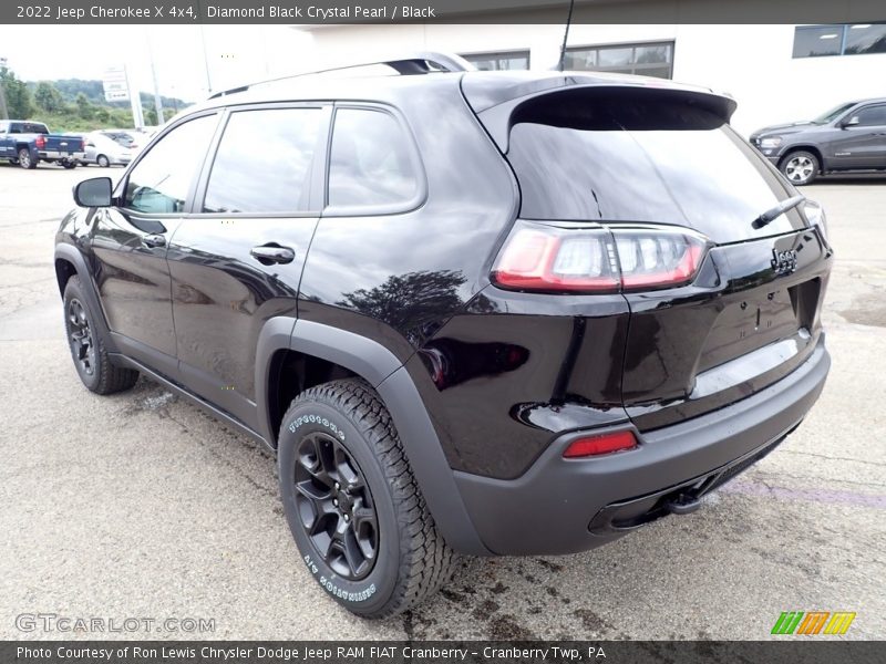 Diamond Black Crystal Pearl / Black 2022 Jeep Cherokee X 4x4