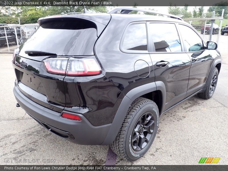 Diamond Black Crystal Pearl / Black 2022 Jeep Cherokee X 4x4
