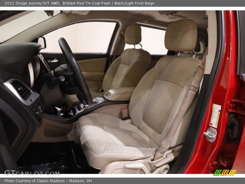 Brilliant Red Tri-Coat Pearl / Black/Light Frost Beige 2012 Dodge Journey SXT AWD