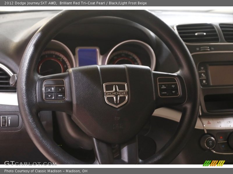 Brilliant Red Tri-Coat Pearl / Black/Light Frost Beige 2012 Dodge Journey SXT AWD