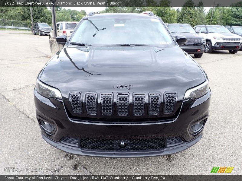 Diamond Black Crystal Pearl / Black 2022 Jeep Cherokee X 4x4