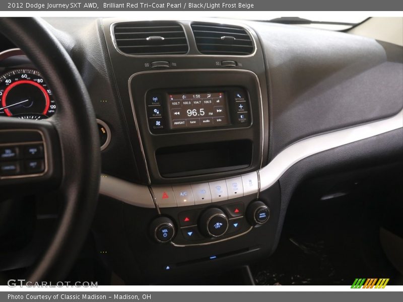 Brilliant Red Tri-Coat Pearl / Black/Light Frost Beige 2012 Dodge Journey SXT AWD