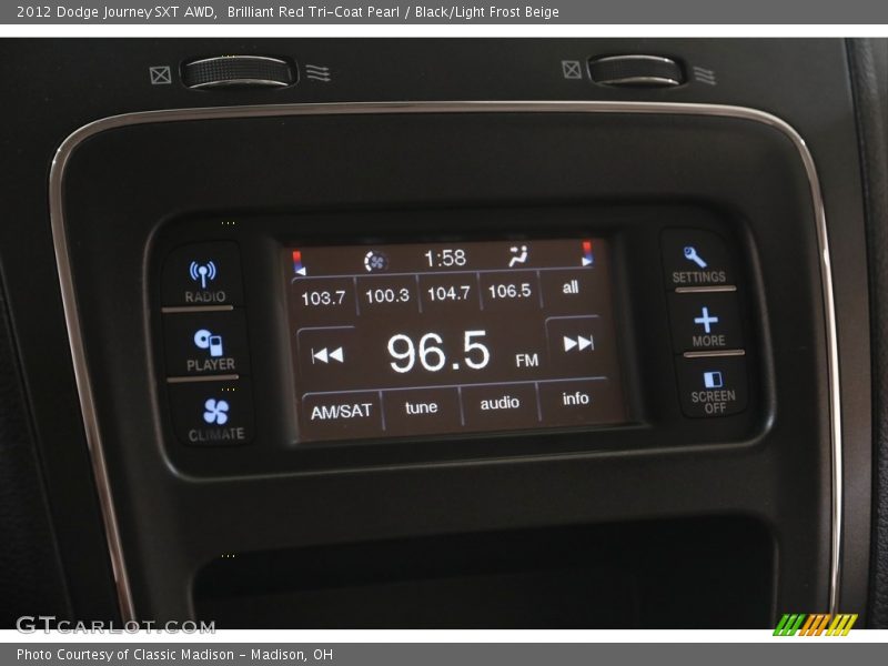 Brilliant Red Tri-Coat Pearl / Black/Light Frost Beige 2012 Dodge Journey SXT AWD