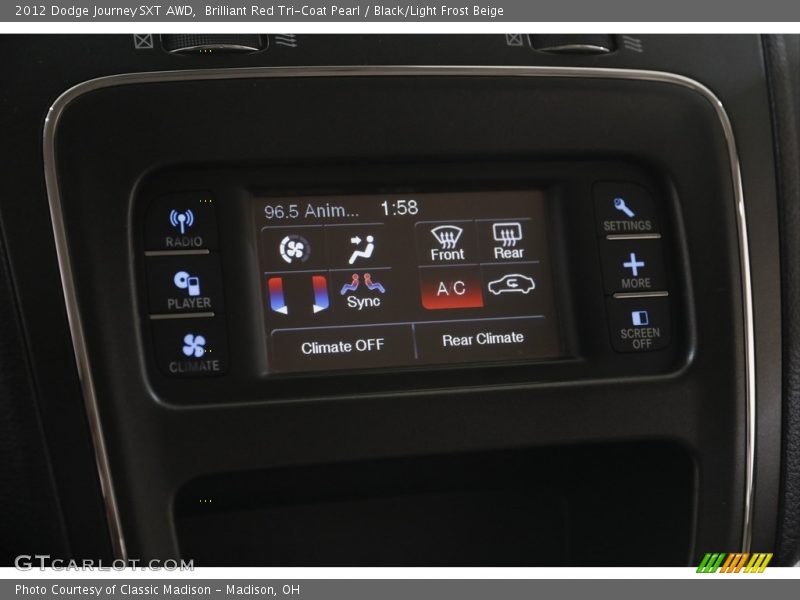 Brilliant Red Tri-Coat Pearl / Black/Light Frost Beige 2012 Dodge Journey SXT AWD