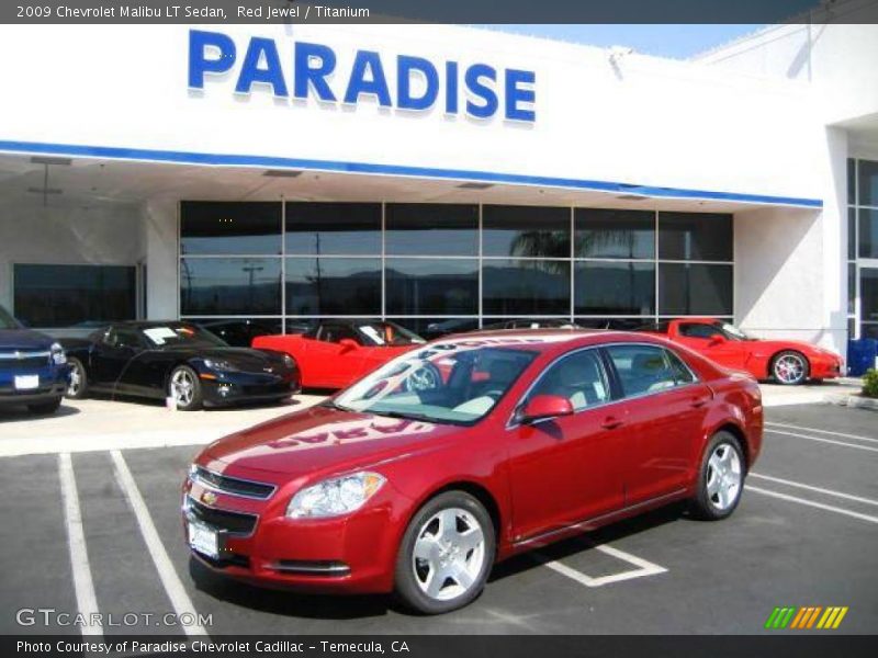 Red Jewel / Titanium 2009 Chevrolet Malibu LT Sedan
