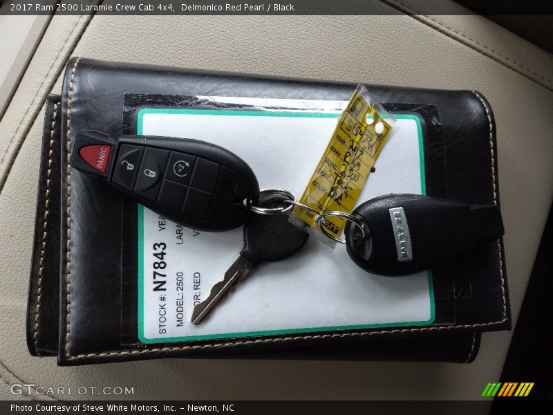 Delmonico Red Pearl / Black 2017 Ram 2500 Laramie Crew Cab 4x4