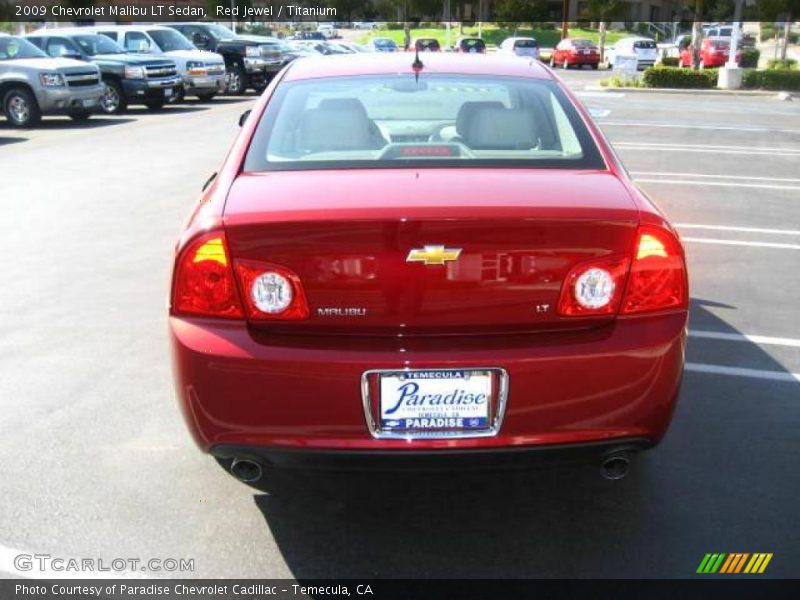 Red Jewel / Titanium 2009 Chevrolet Malibu LT Sedan