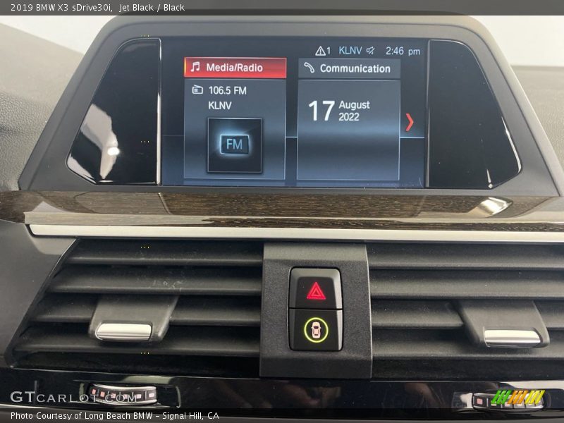Jet Black / Black 2019 BMW X3 sDrive30i
