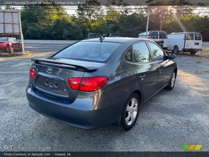 Carbon Gray / Black 2009 Hyundai Elantra SE Sedan