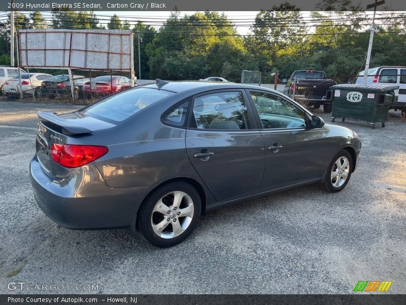 Carbon Gray / Black 2009 Hyundai Elantra SE Sedan