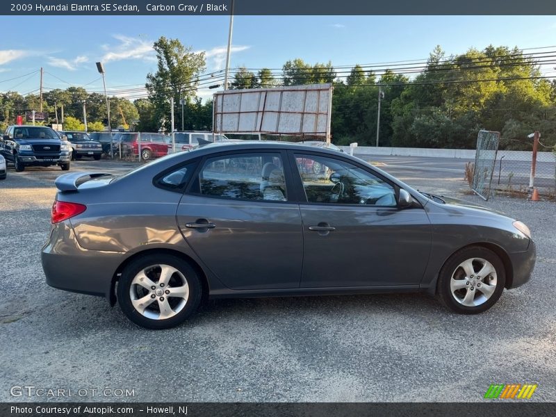 Carbon Gray / Black 2009 Hyundai Elantra SE Sedan
