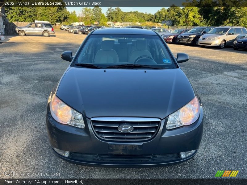Carbon Gray / Black 2009 Hyundai Elantra SE Sedan