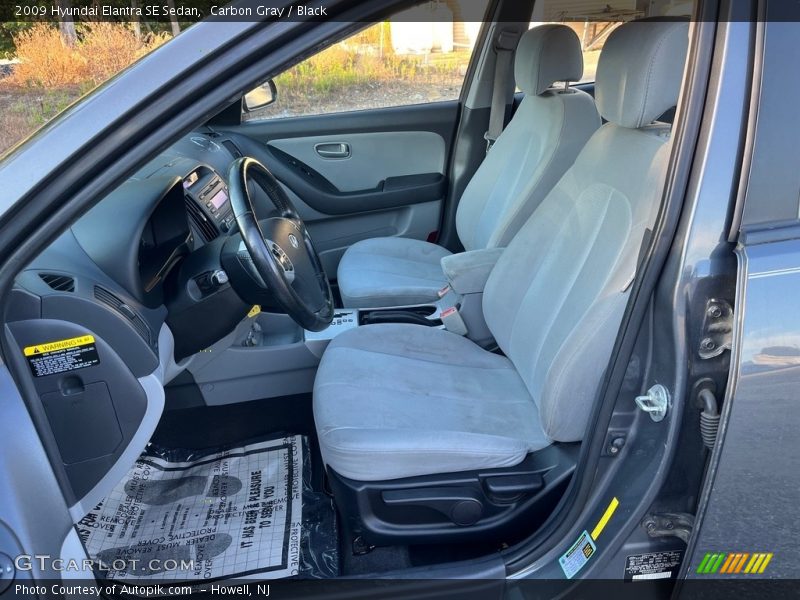Carbon Gray / Black 2009 Hyundai Elantra SE Sedan