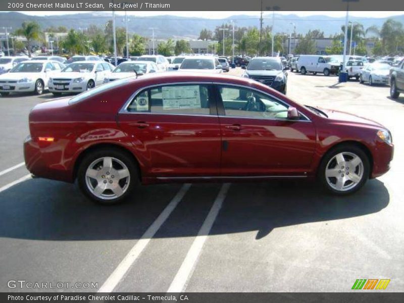 Red Jewel / Titanium 2009 Chevrolet Malibu LT Sedan