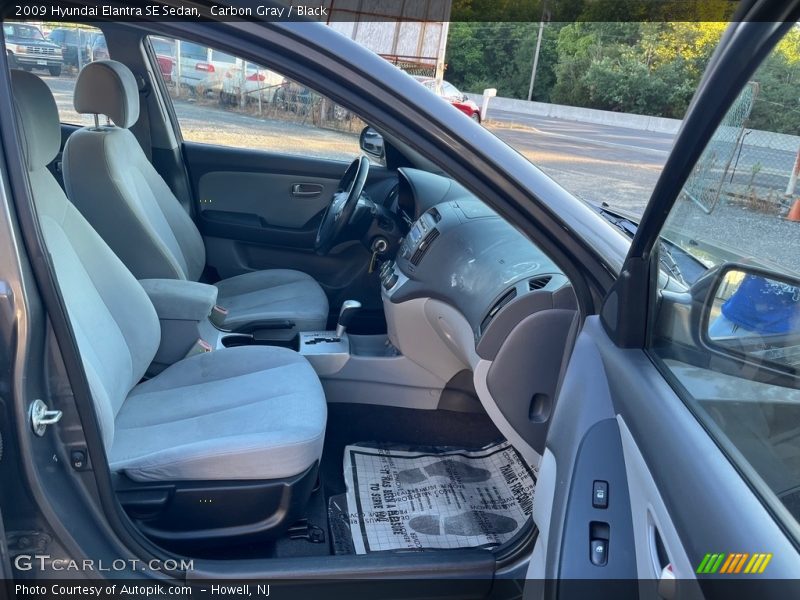 Carbon Gray / Black 2009 Hyundai Elantra SE Sedan