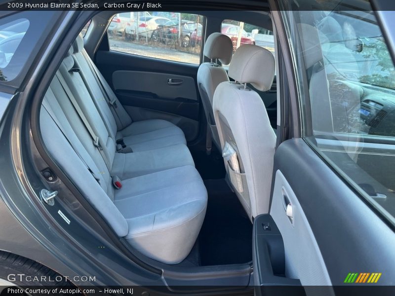 Carbon Gray / Black 2009 Hyundai Elantra SE Sedan