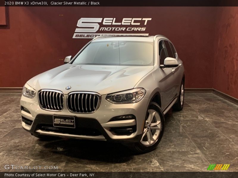 Glacier Silver Metallic / Black 2020 BMW X3 xDrive30i