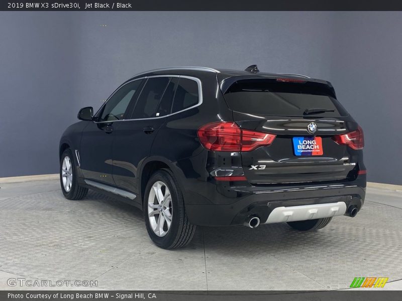 Jet Black / Black 2019 BMW X3 sDrive30i