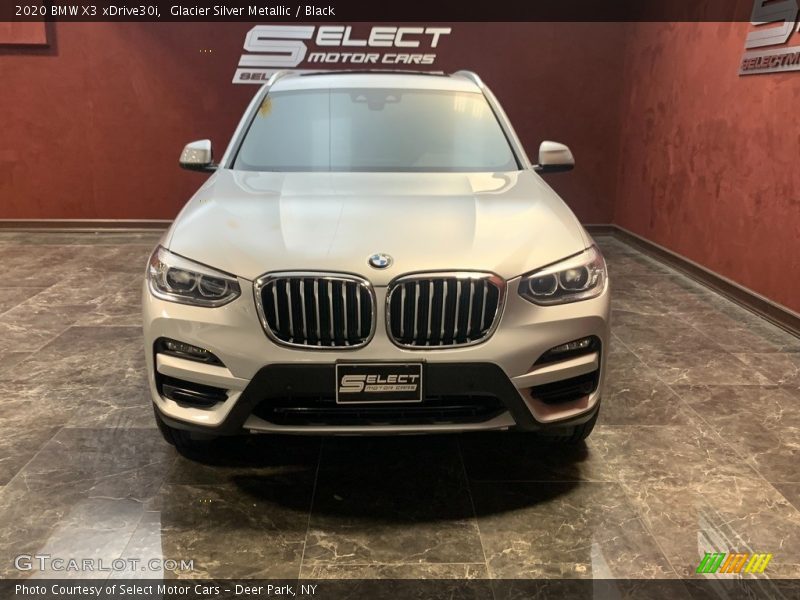 Glacier Silver Metallic / Black 2020 BMW X3 xDrive30i