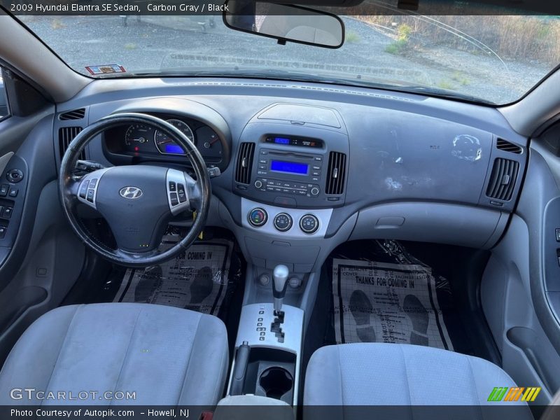 Carbon Gray / Black 2009 Hyundai Elantra SE Sedan