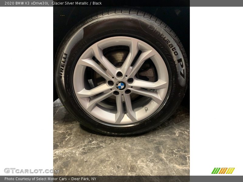 Glacier Silver Metallic / Black 2020 BMW X3 xDrive30i