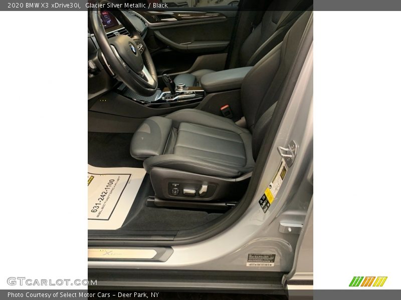 Glacier Silver Metallic / Black 2020 BMW X3 xDrive30i
