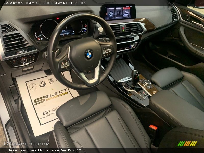 Glacier Silver Metallic / Black 2020 BMW X3 xDrive30i