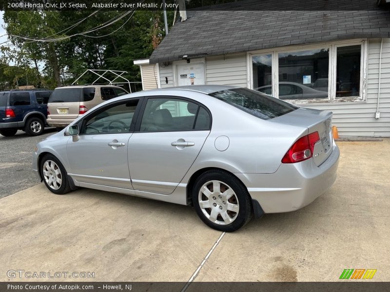 Alabaster Silver Metallic / Ivory 2008 Honda Civic LX Sedan