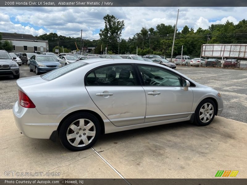 Alabaster Silver Metallic / Ivory 2008 Honda Civic LX Sedan