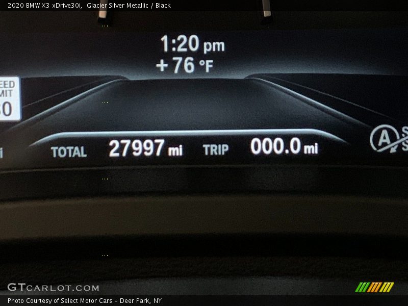 Glacier Silver Metallic / Black 2020 BMW X3 xDrive30i