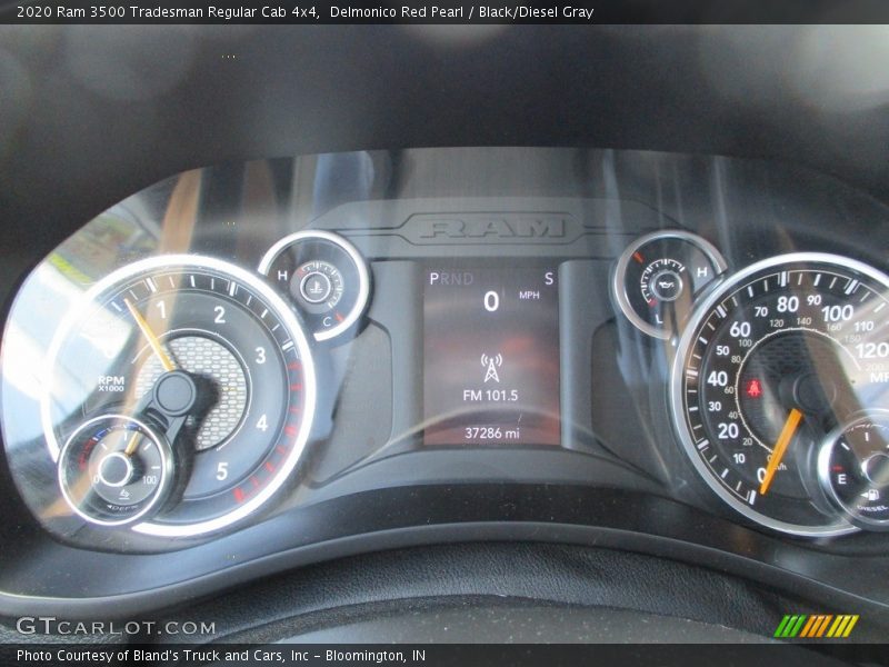 Delmonico Red Pearl / Black/Diesel Gray 2020 Ram 3500 Tradesman Regular Cab 4x4