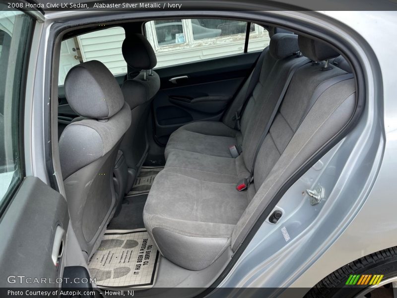 Alabaster Silver Metallic / Ivory 2008 Honda Civic LX Sedan