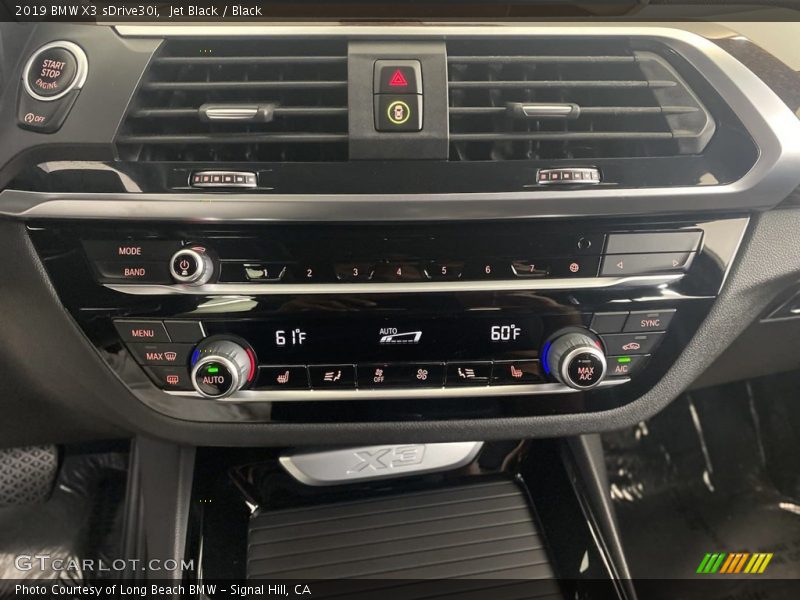 Jet Black / Black 2019 BMW X3 sDrive30i