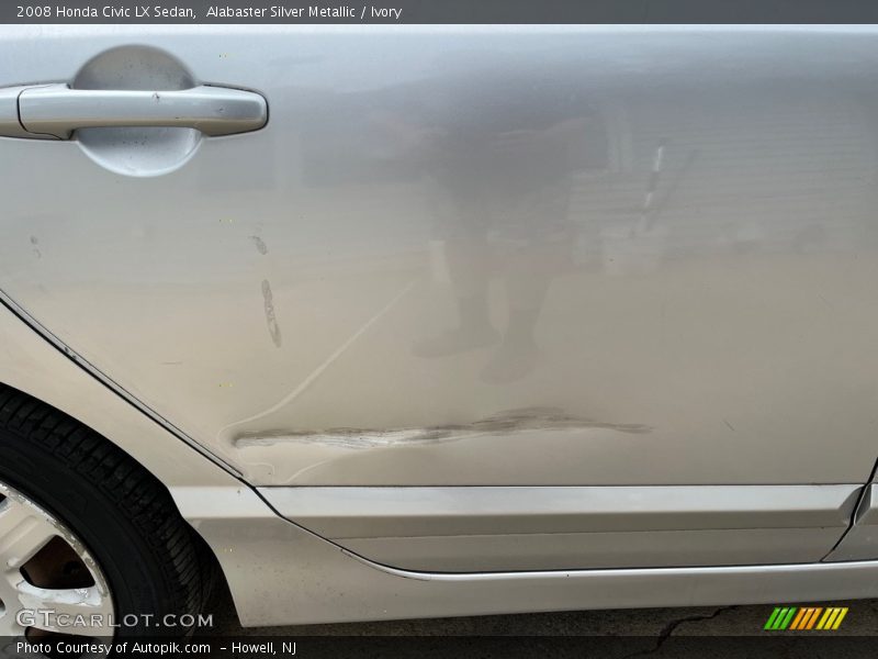 Alabaster Silver Metallic / Ivory 2008 Honda Civic LX Sedan