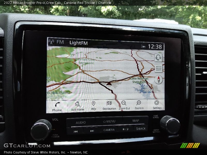 Navigation of 2022 Frontier Pro-X Crew Cab