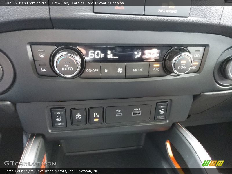 Controls of 2022 Frontier Pro-X Crew Cab