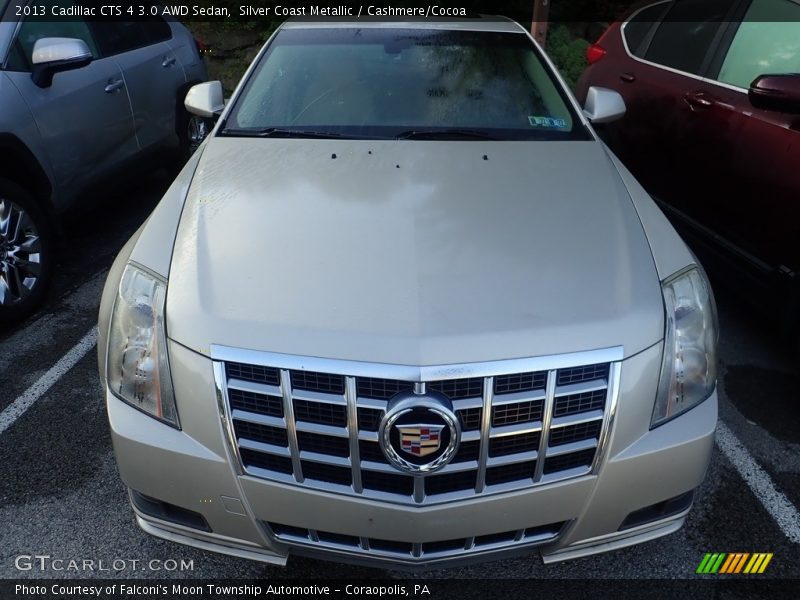 Silver Coast Metallic / Cashmere/Cocoa 2013 Cadillac CTS 4 3.0 AWD Sedan