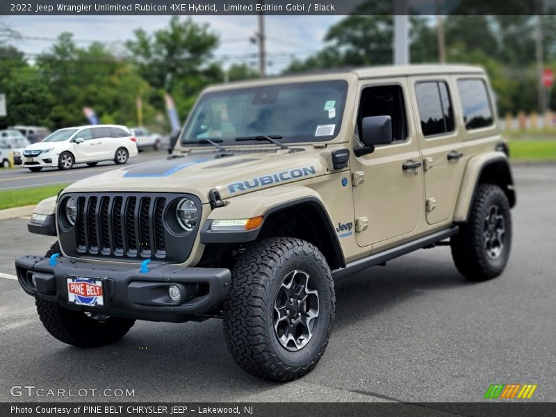 Front 3/4 View of 2022 Wrangler Unlimited Rubicon 4XE Hybrid