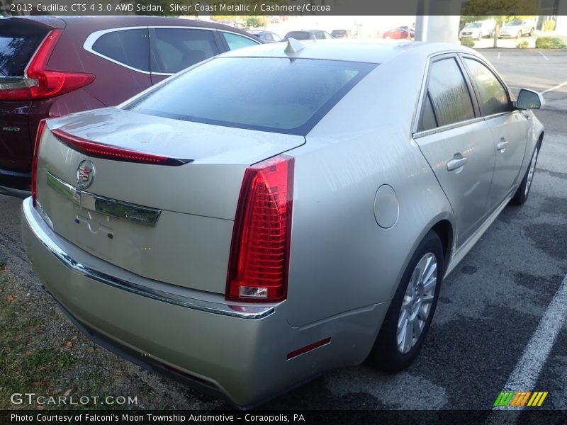 Silver Coast Metallic / Cashmere/Cocoa 2013 Cadillac CTS 4 3.0 AWD Sedan